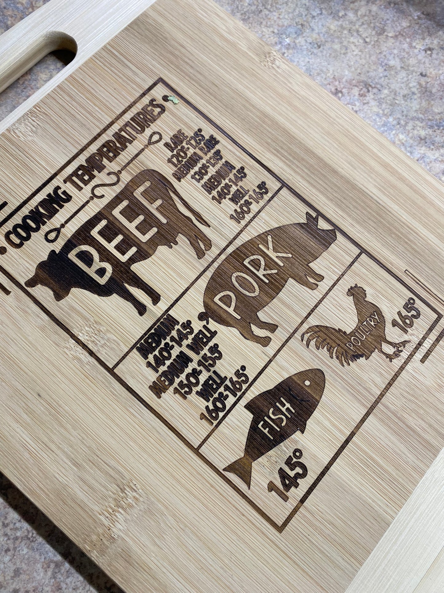 Engraved Kitchen Cutting board