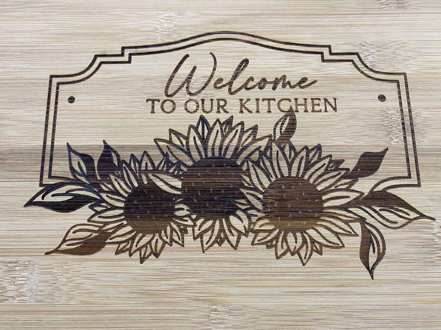 Engraved Kitchen Cutting board