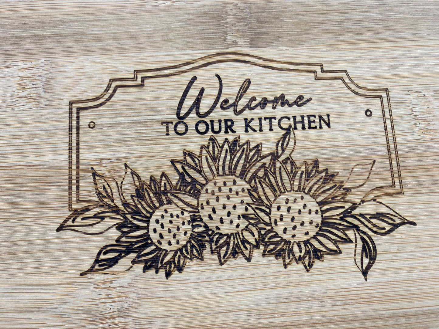 Engraved Kitchen Cutting board