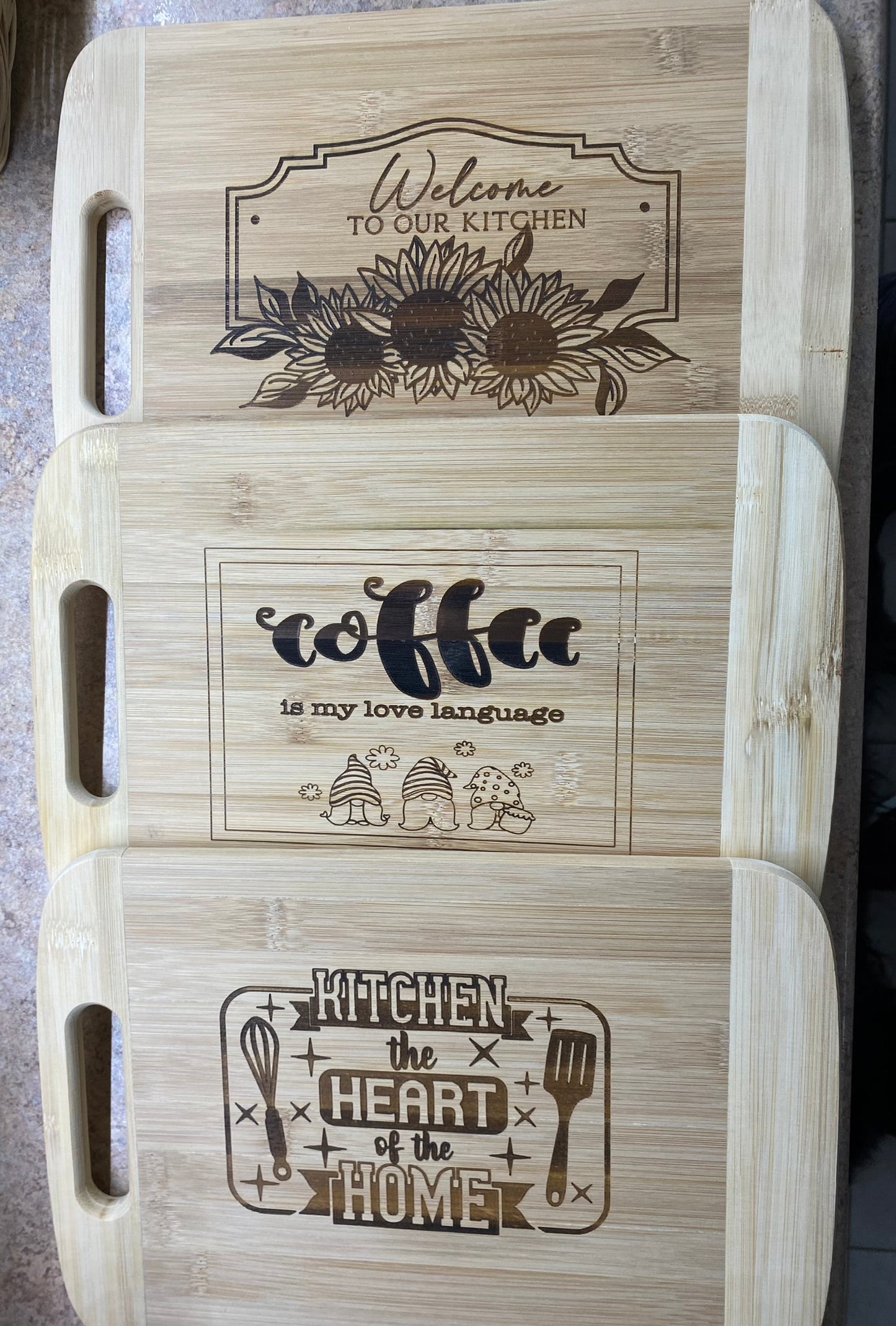 Engraved Kitchen Cutting board