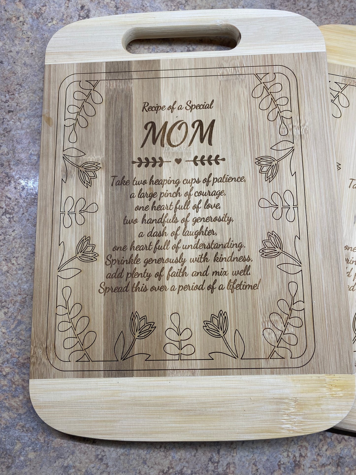 Engraved Kitchen Cutting board