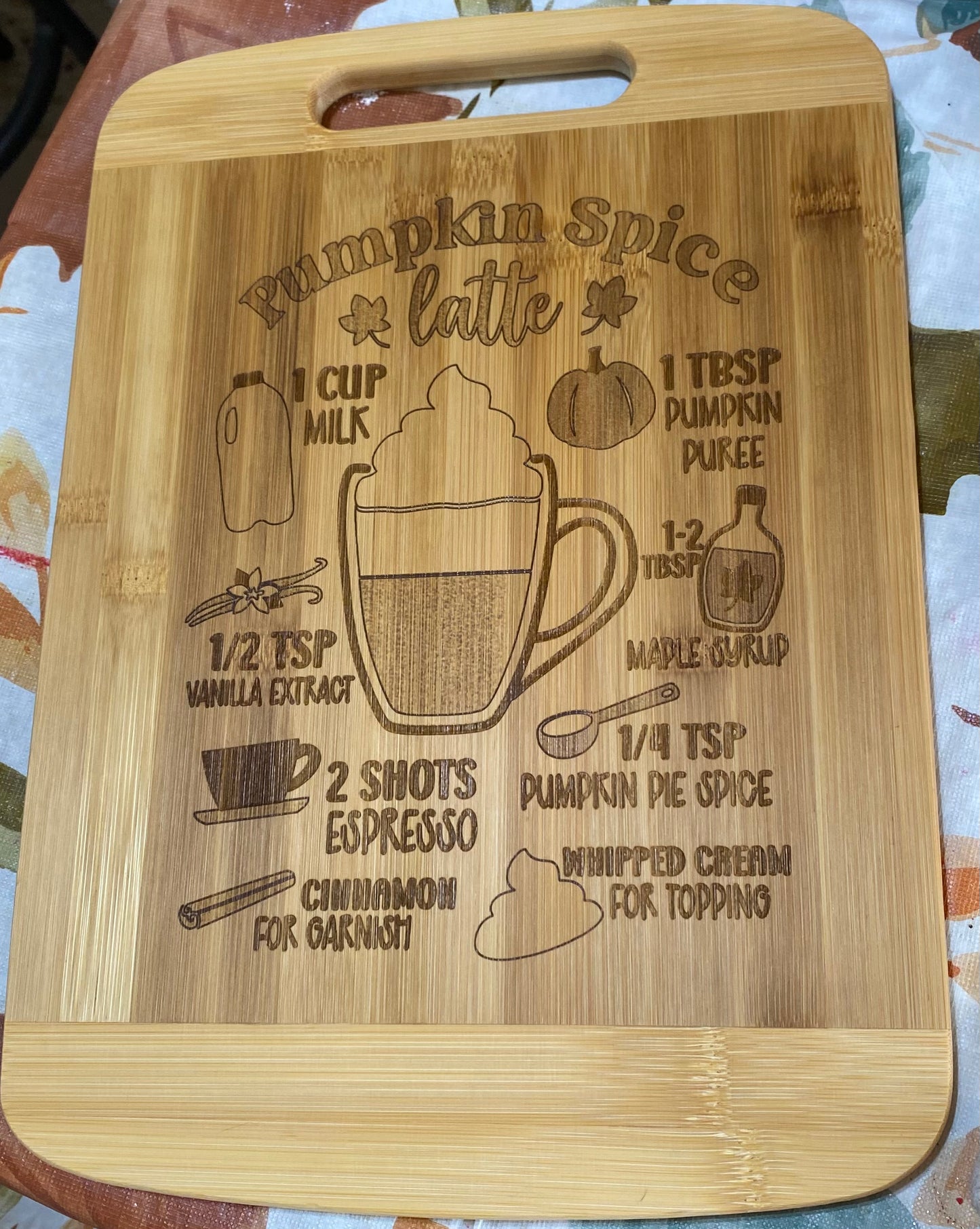 Engraved Kitchen Cutting board