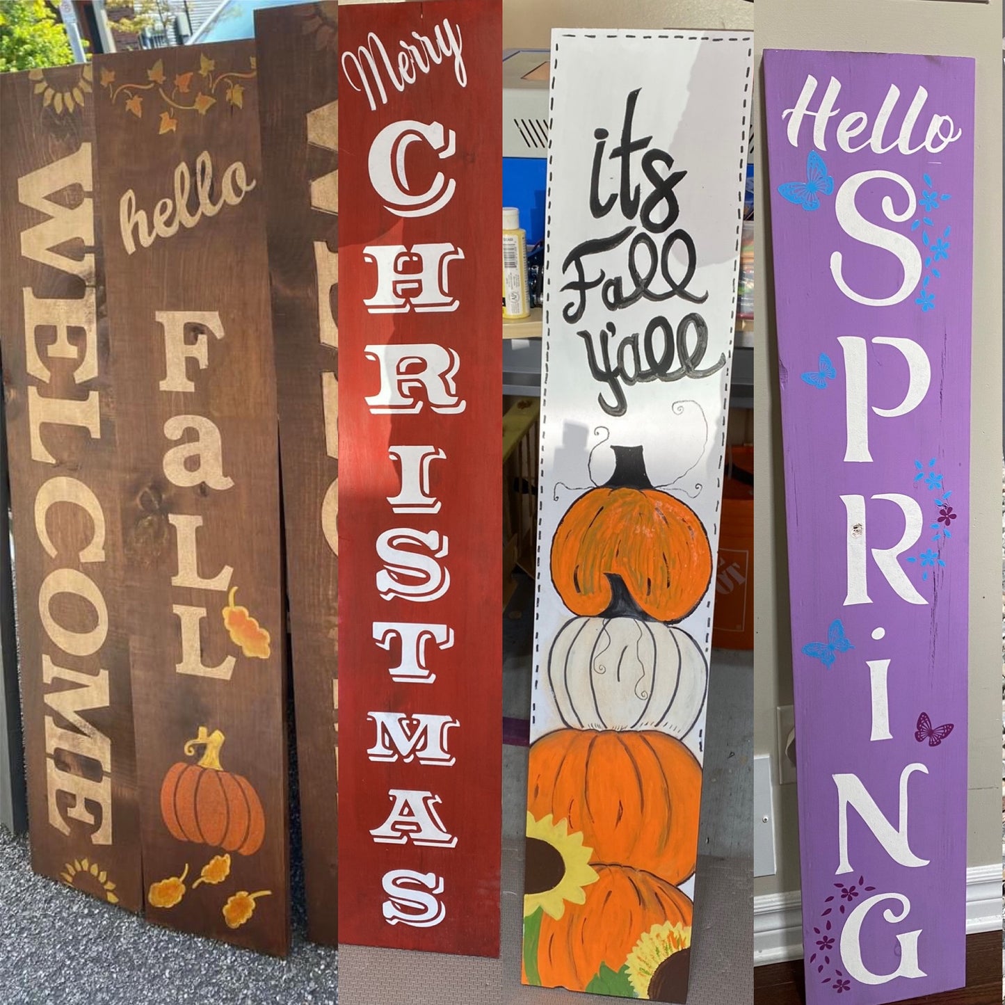 Customized wood sign