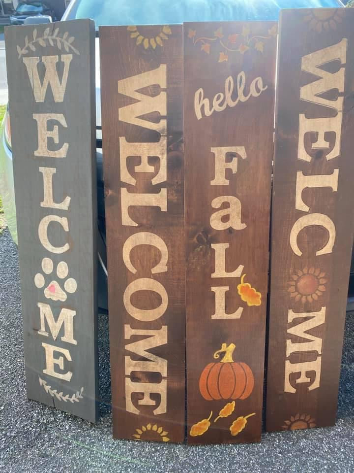 Customized wood sign